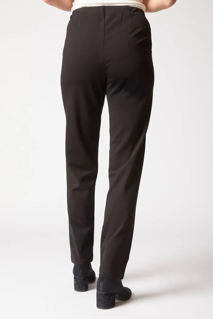 HABITAT CLOTHES - LUXE PONTE STRAIGHT LEG PANTS - BLACK - H10671