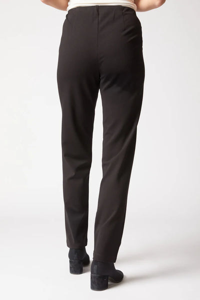 HABITAT CLOTHES - LUXE PONTE STRAIGHT LEG PANTS - BLACK - H10671