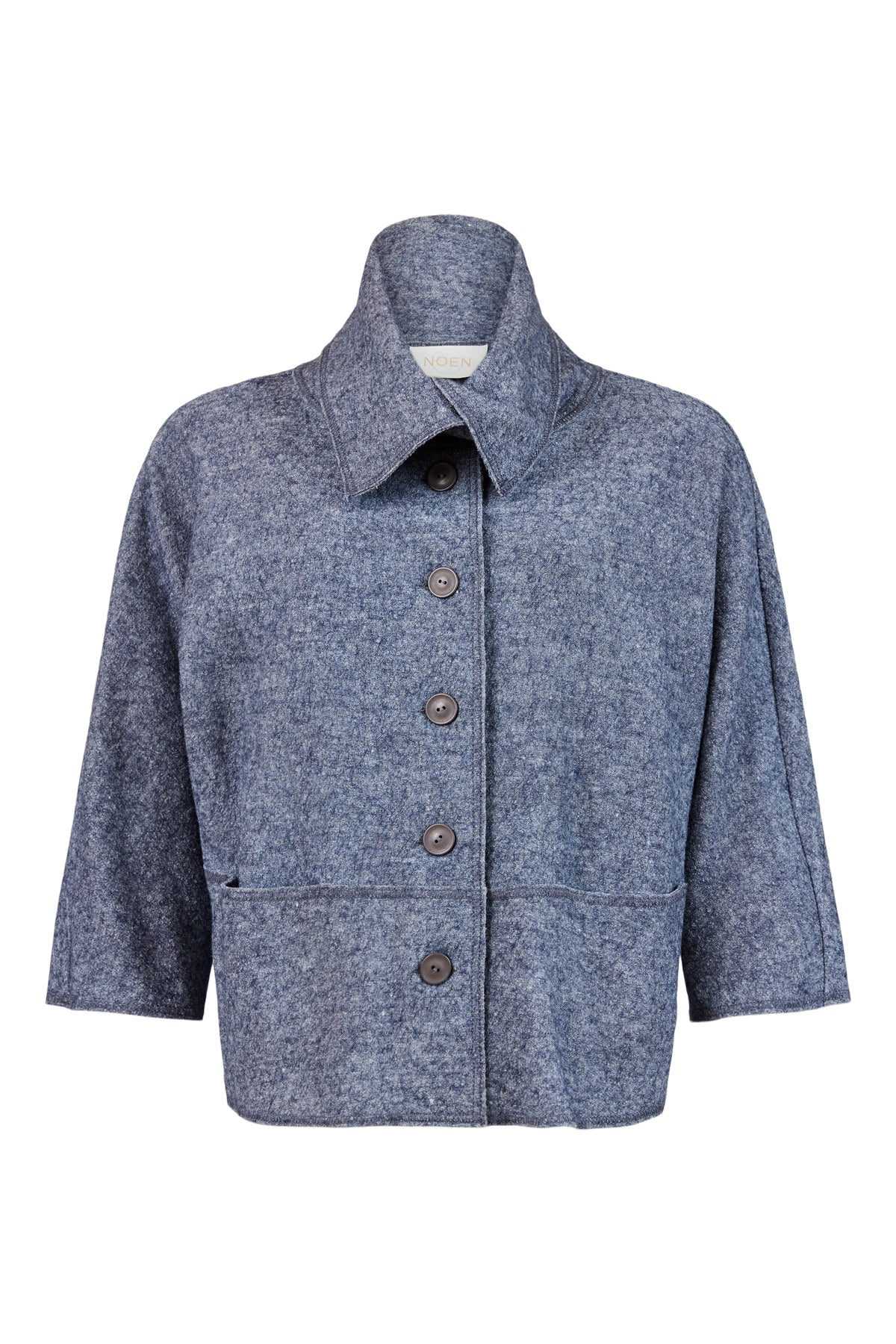 NOEN BOILED WOOL JACKET DENIM