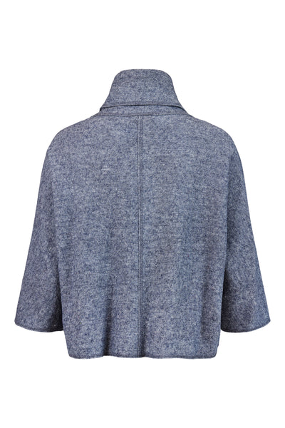 NOEN BOILED WOOL JACKET DENIM