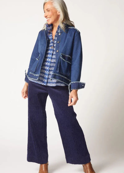 HABITAT CLOTHES - DENIM CARGO JACKET - DENIM