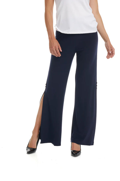 TRAVEL EZZE PALAZZO PANTS NAVY