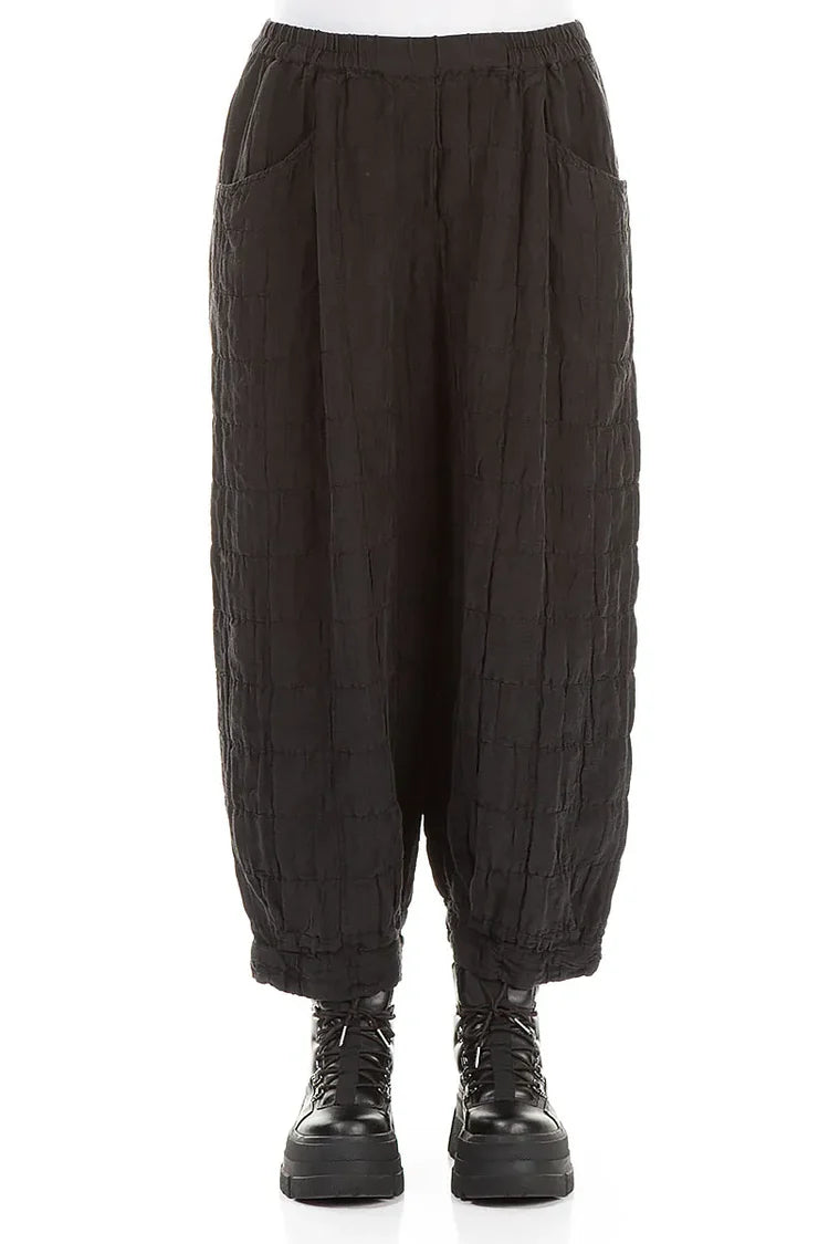 GRIZAS TAPER- PLEATED SILK LINEN TROUSERS - AGED COPPER- 3830