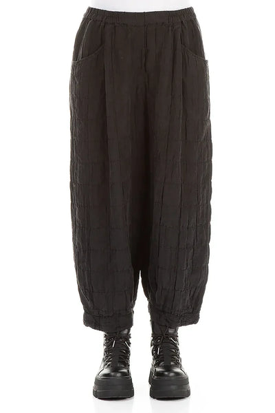 GRIZAS TAPER- PLEATED SILK LINEN TROUSERS - AGED COPPER- 3830