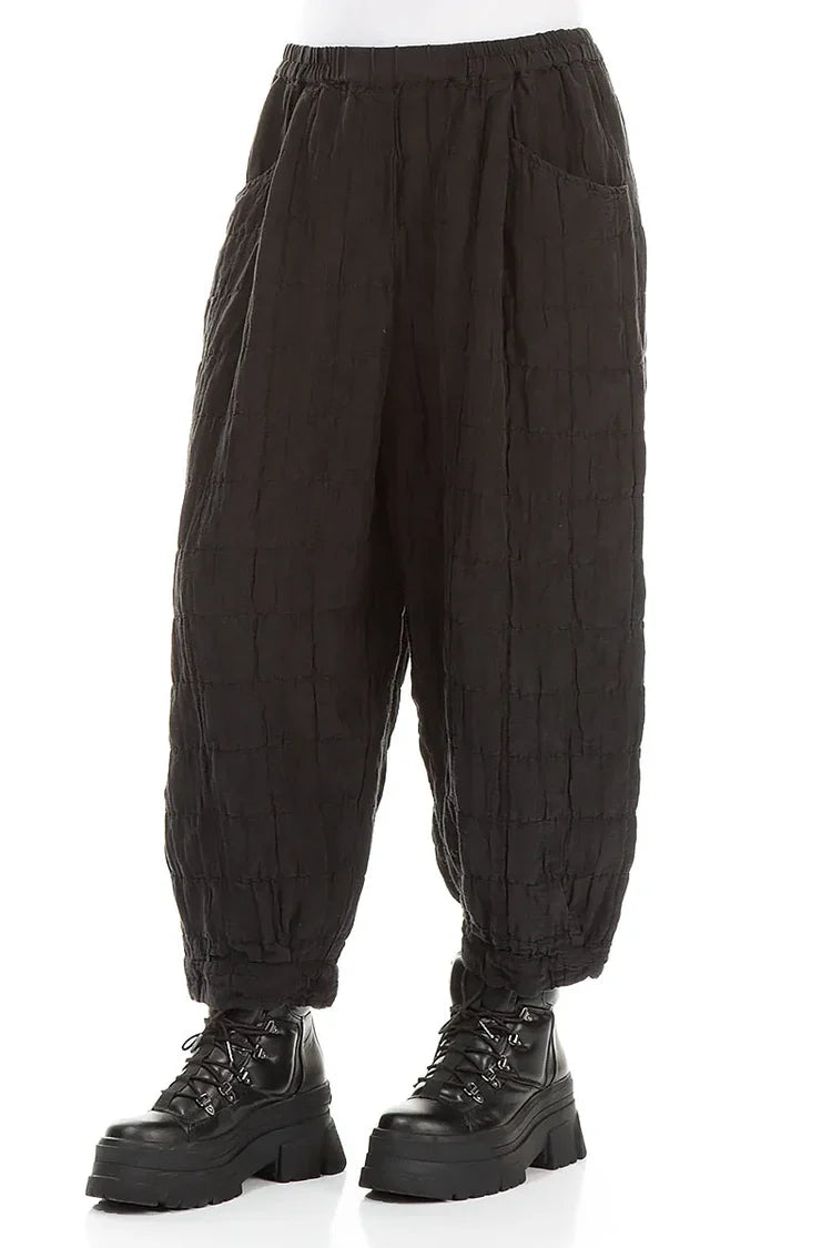 GRIZAS TAPER- PLEATED SILK LINEN TROUSERS - AGED COPPER- 3830