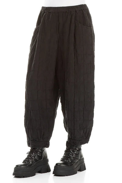 GRIZAS TAPER- PLEATED SILK LINEN TROUSERS - AGED COPPER- 3830