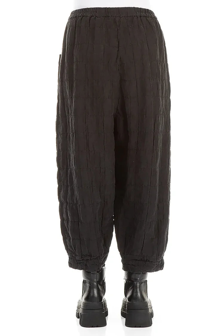 GRIZAS TAPER- PLEATED SILK LINEN TROUSERS - AGED COPPER- 3830