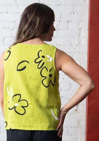 OLIVIA BY HABITAT LINEN SLEEVELESS TOP