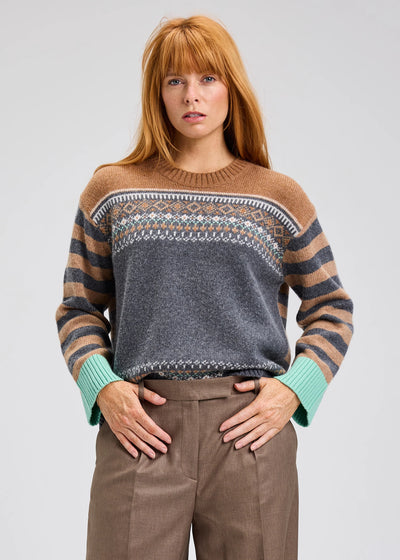 ZAKET & PLOVER - FAIRSLE SWEATER - GOOSE MIX -ZP7501U