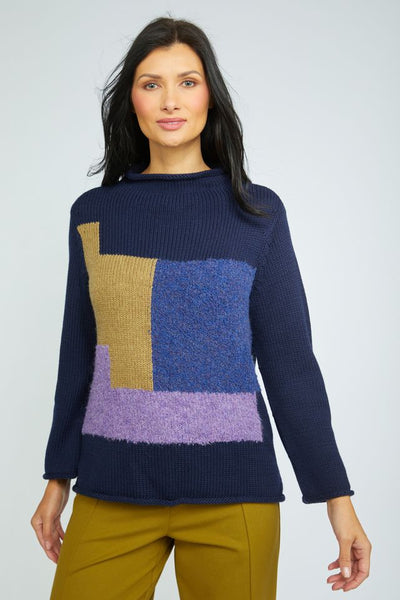 HABITAT CLOTHES - BY OLIVIA- SWEATER-NAVY -L621774