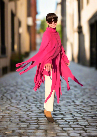 NOEN ELEGANT SHAWL/SCARF FUCHSIA