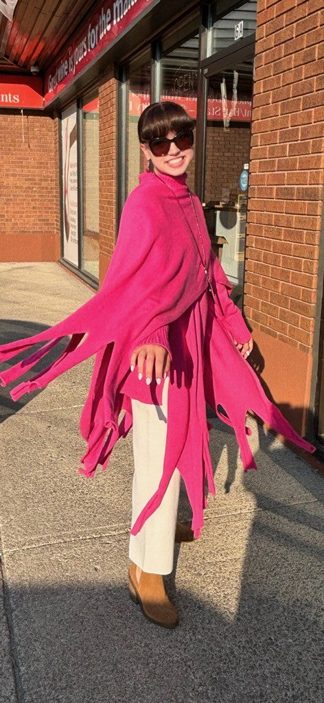 NOEN ELEGANT SHAWL/SCARF FUCHSIA