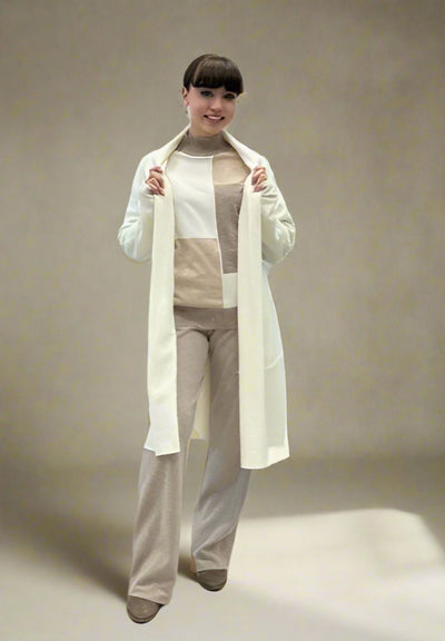 NOEN BOILED WOOL JACKET WINTER WHITE