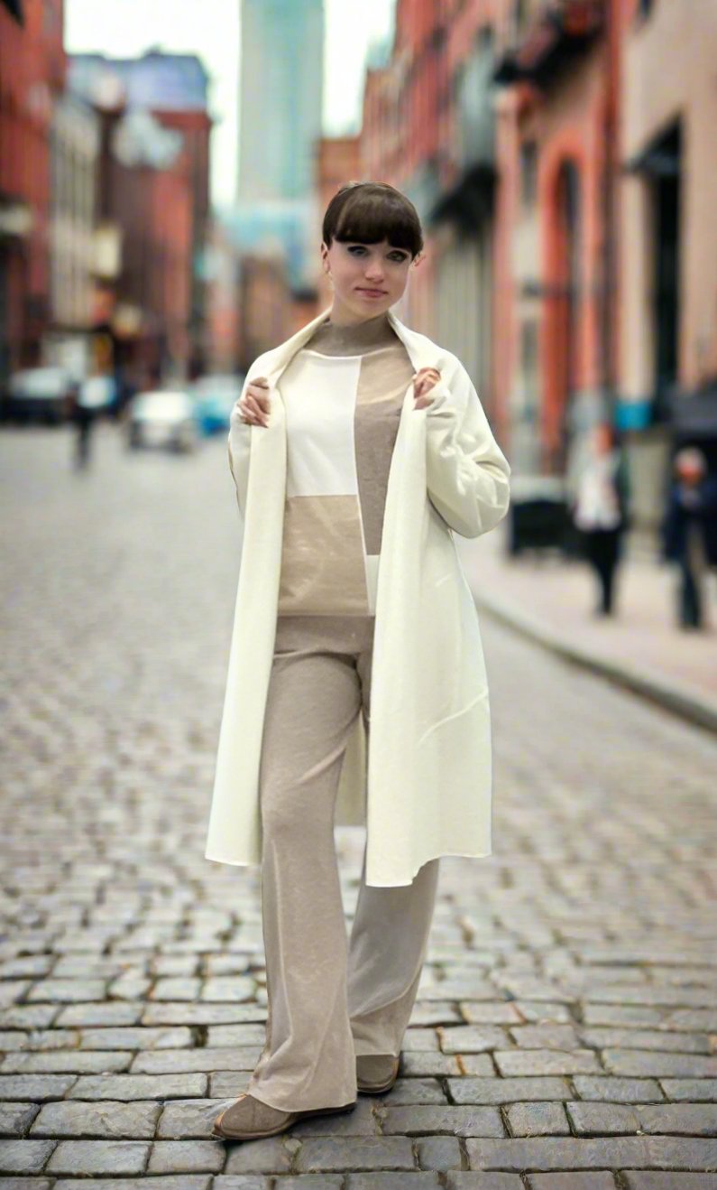 NOEN BOILED WOOL JACKET WINTER WHITE